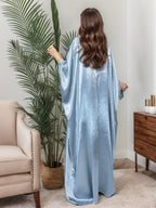 Sky Blue Embroidery Abayas