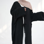 Elegant Tie Open Abaya