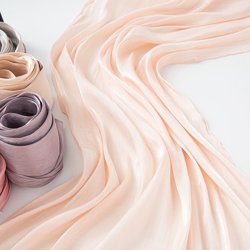 Solid Color Lightweight Hijab Scarf