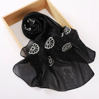 Embroidered and Rhinestone Hijab