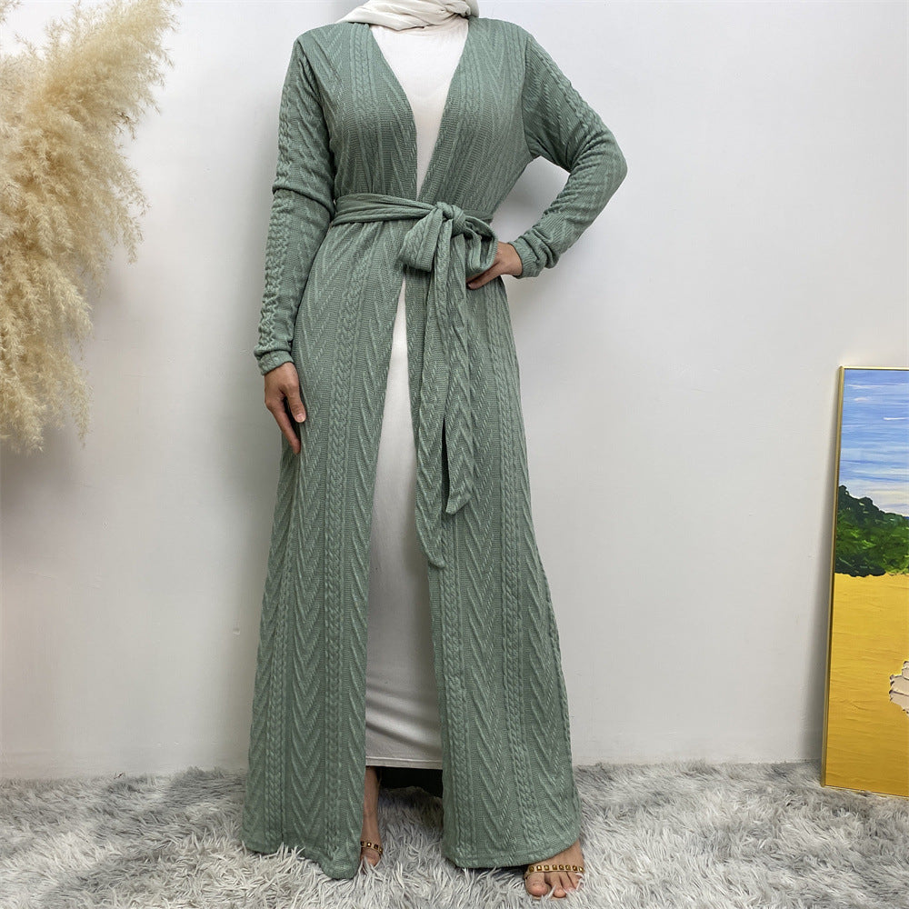 Autumn/Winter Knitted Pocket Abaya
