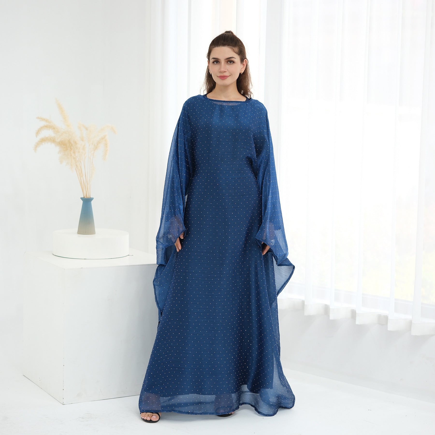 Luxury Sequin Dress 3PCS Abaya