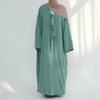 Elegant Tie Open Abaya