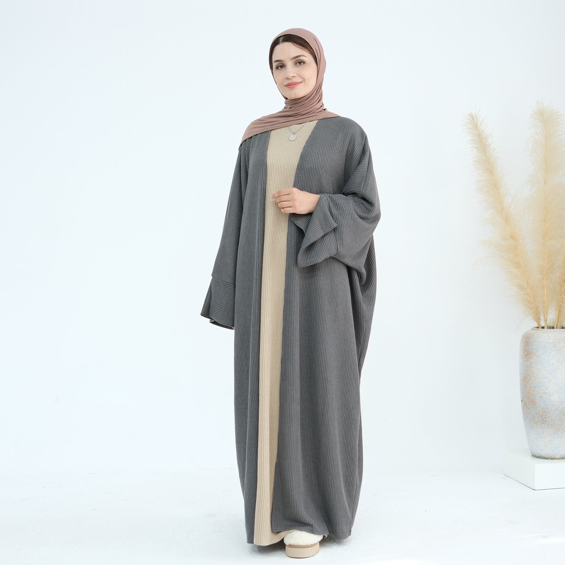 Thick knitted Sweater Abaya