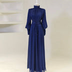 Solid Color Cuffed Sleeve Abaya