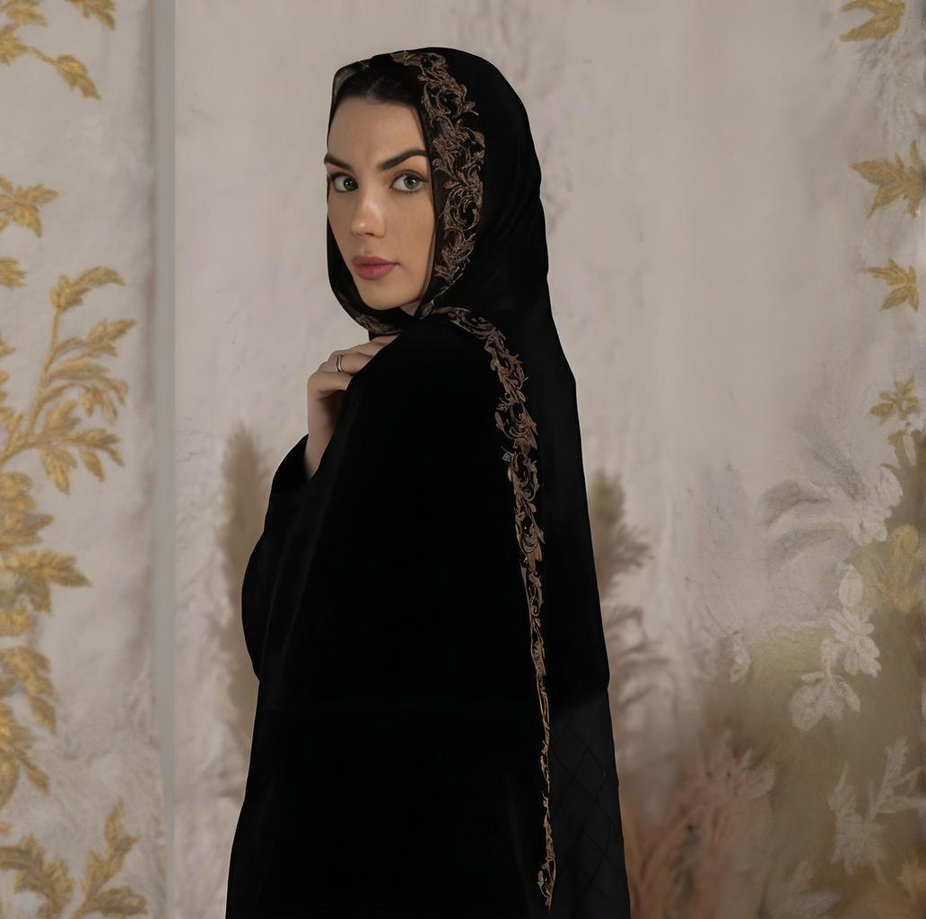 Soft Modal Rhinestone Hijab Scarf for Women