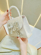 Rhinestone Bowknot Sparkly Handbag
