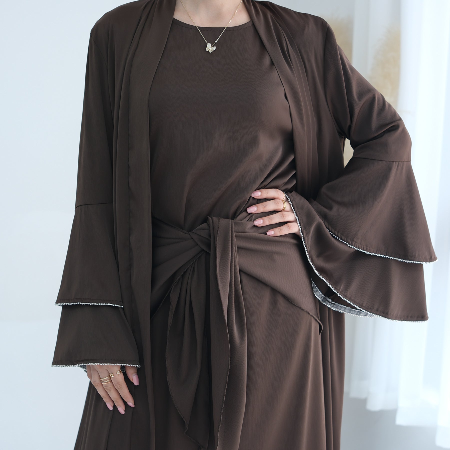 3 Piece Elegant Abaya