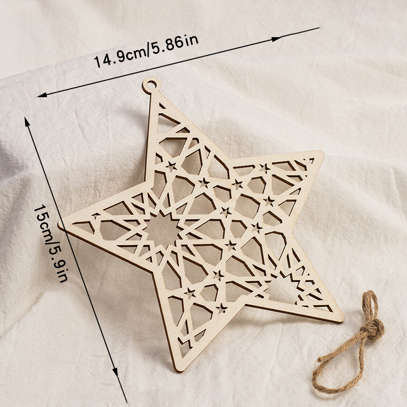 Wooden Hanging Ornament Festival Decor