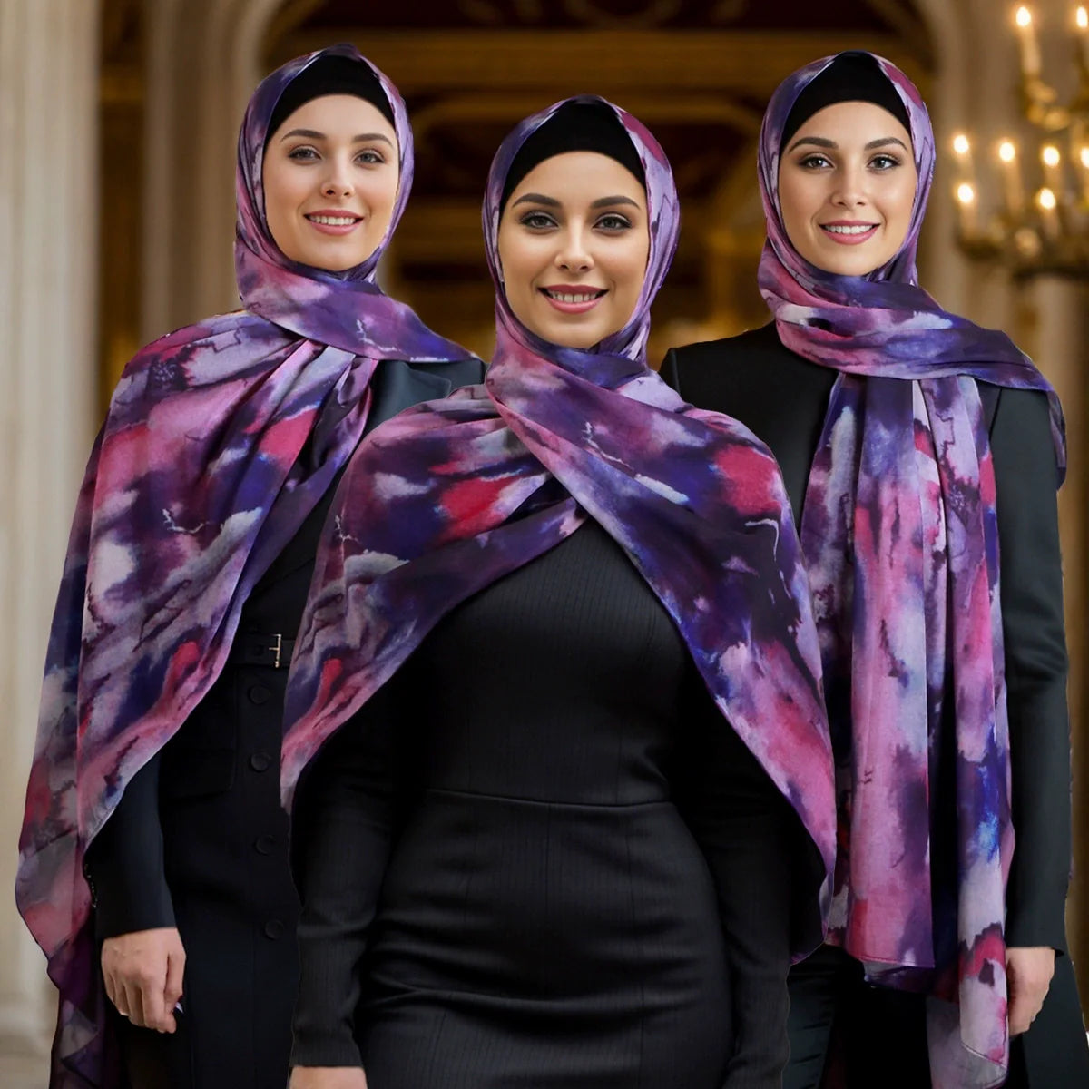 Ethnic Style Printed Hijab