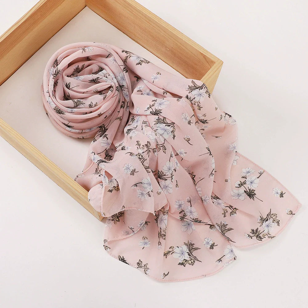Rose Flower Printed Hijab
