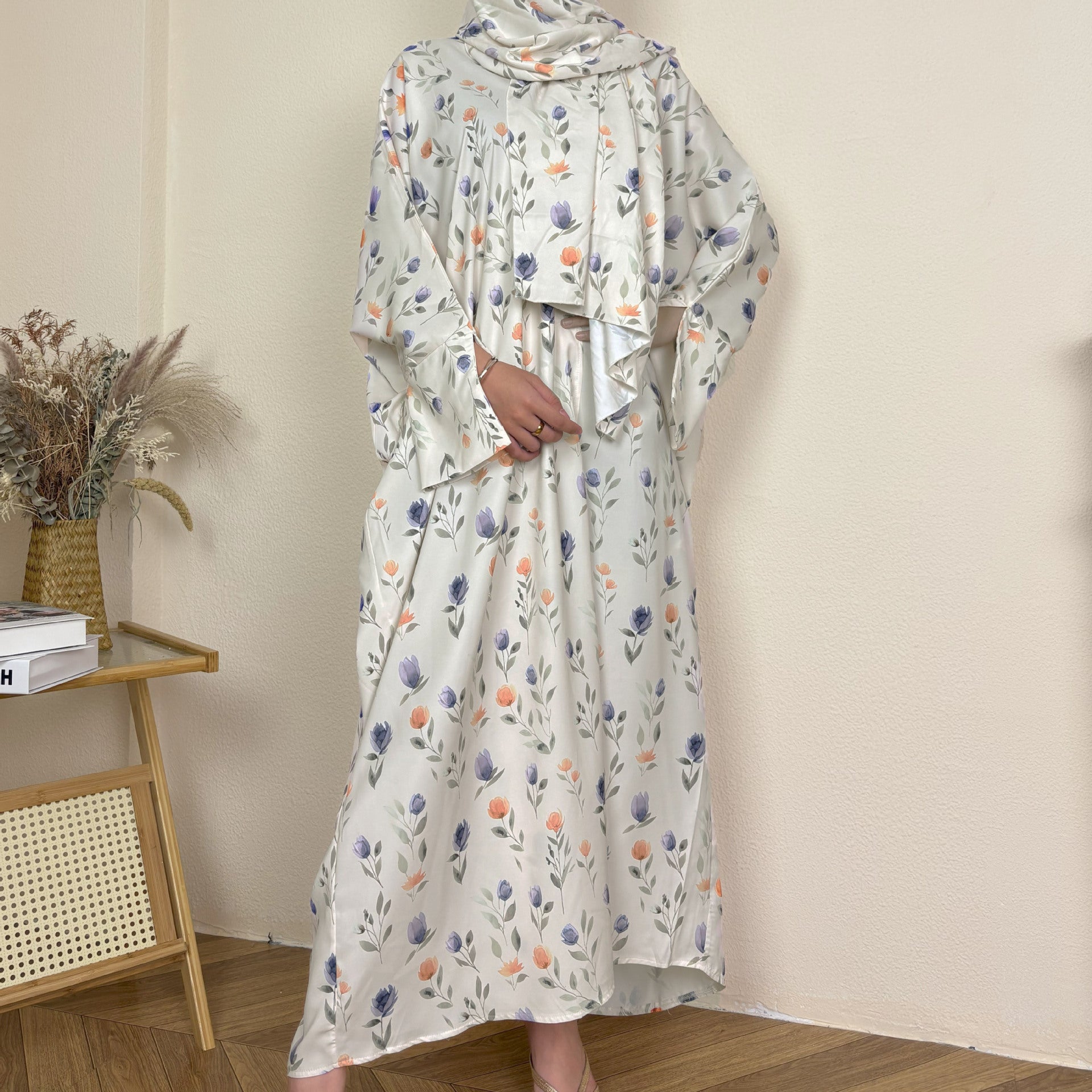 Summer Floral Set Abaya