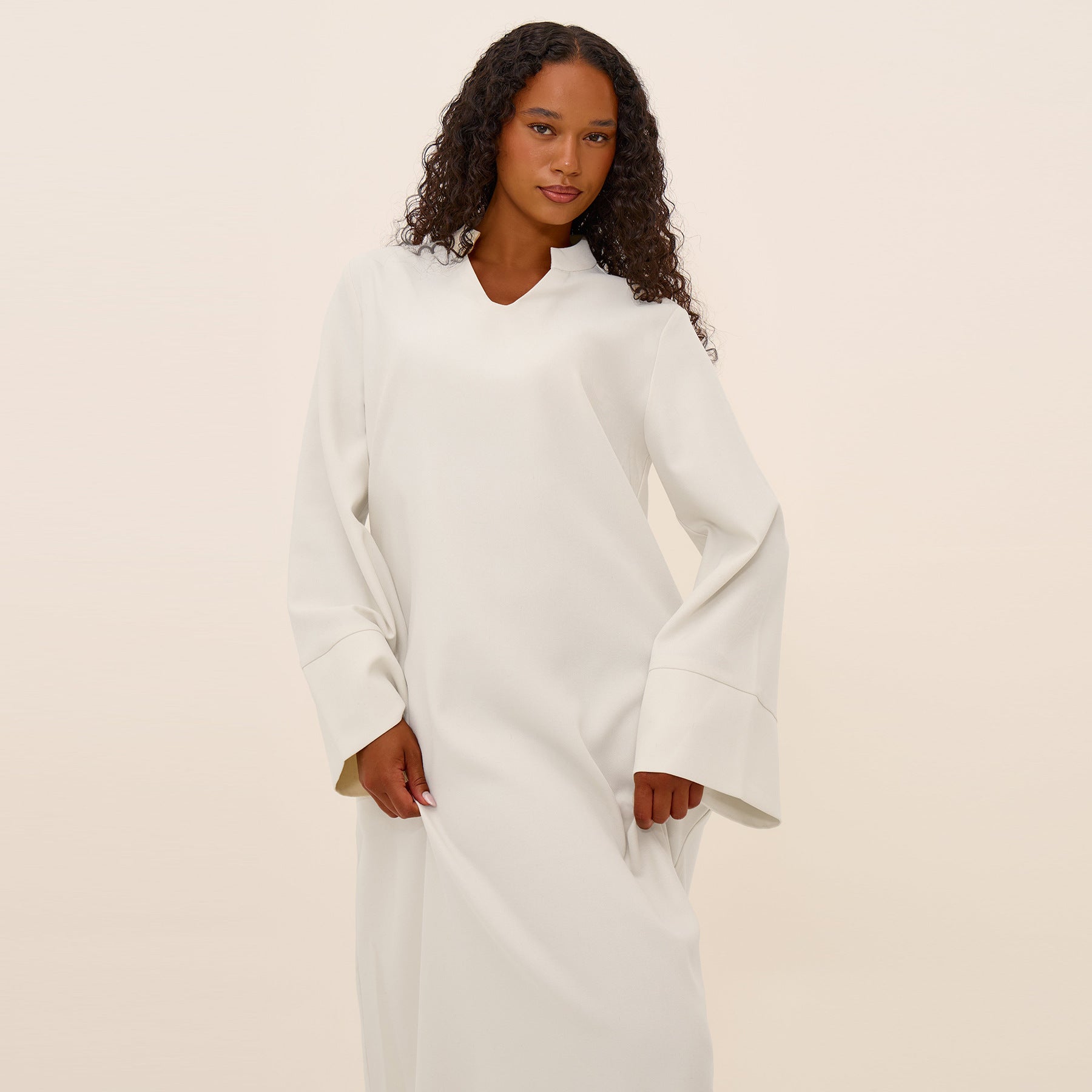 Loose-fitting Casual Solid Color Abaya