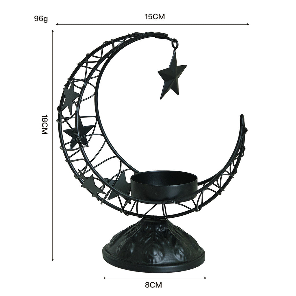 Crescent Moon Metal Incense Holder