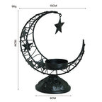 Crescent Moon Metal Incense Holder