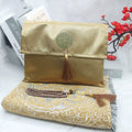 Ramadan Portable Prayer Rug with Fabric Bag - A Coffee