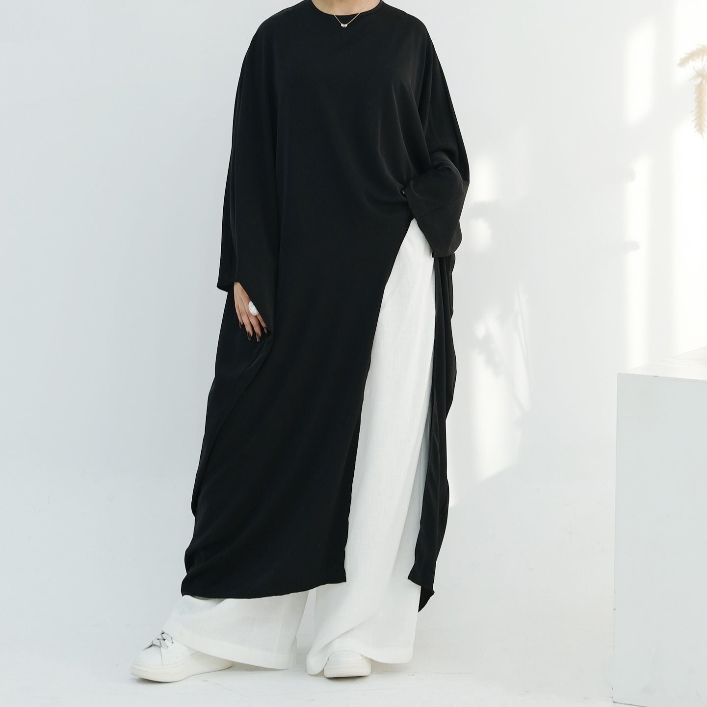 Minimalist Solid Color Asymmetrical Top