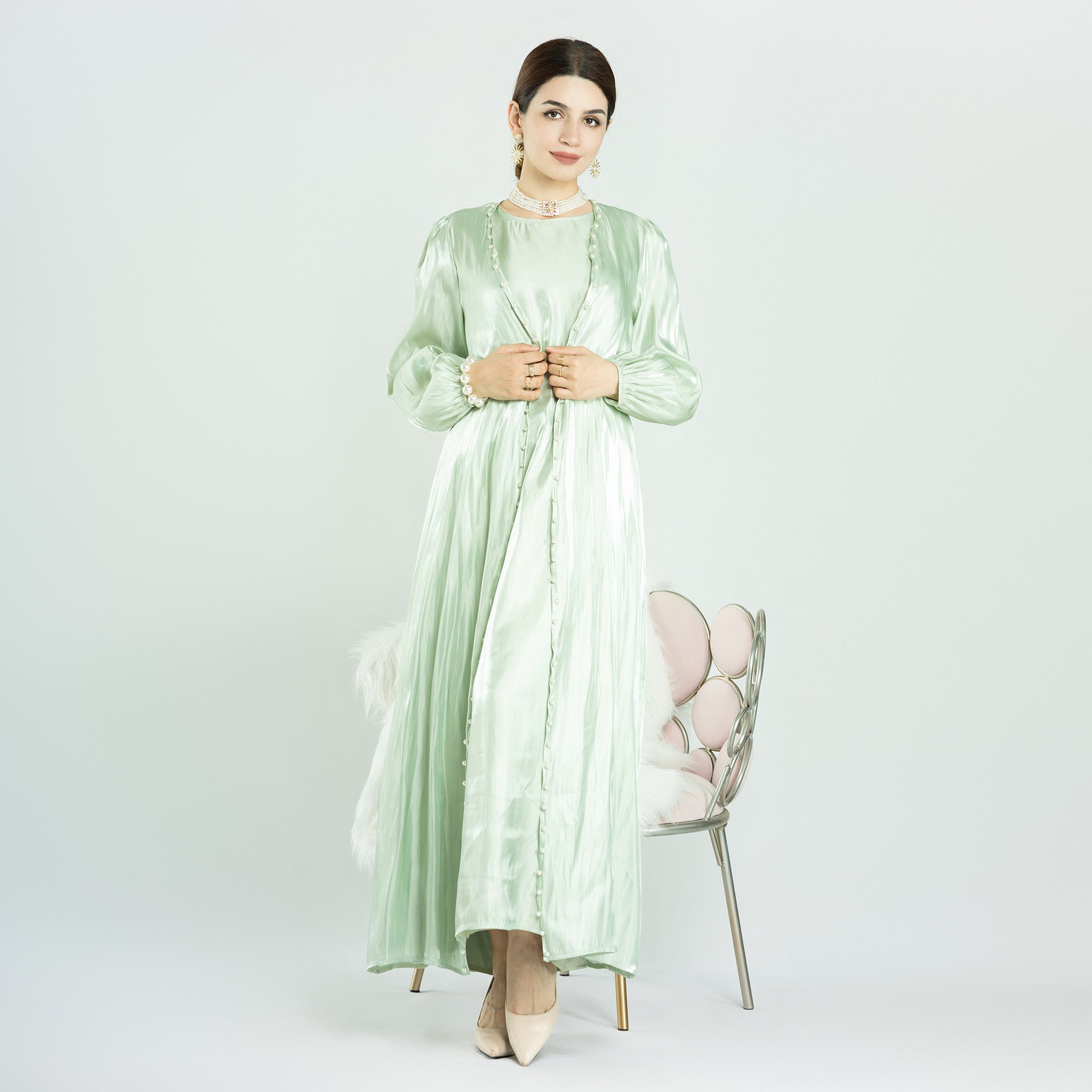 Lightweight Silk Satin Abaya