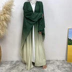 Gradient Batwing Sleeves Abayas