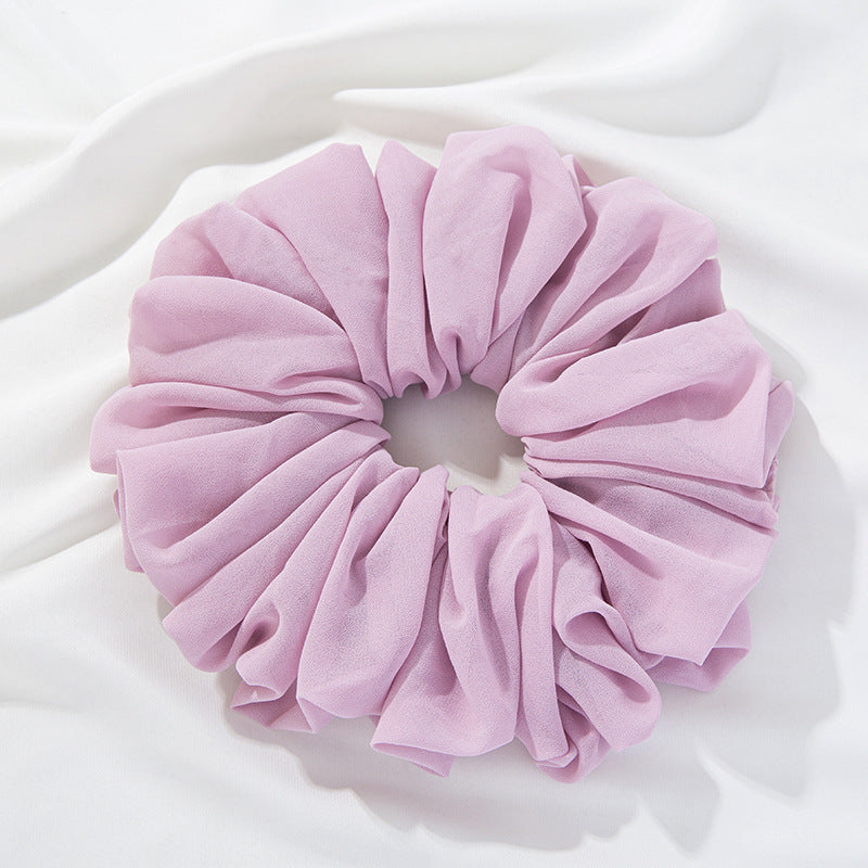 Velvet Volume Scrunchie - Light Purple