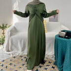 Solid Color Bowknot Sress 3 Piece Set