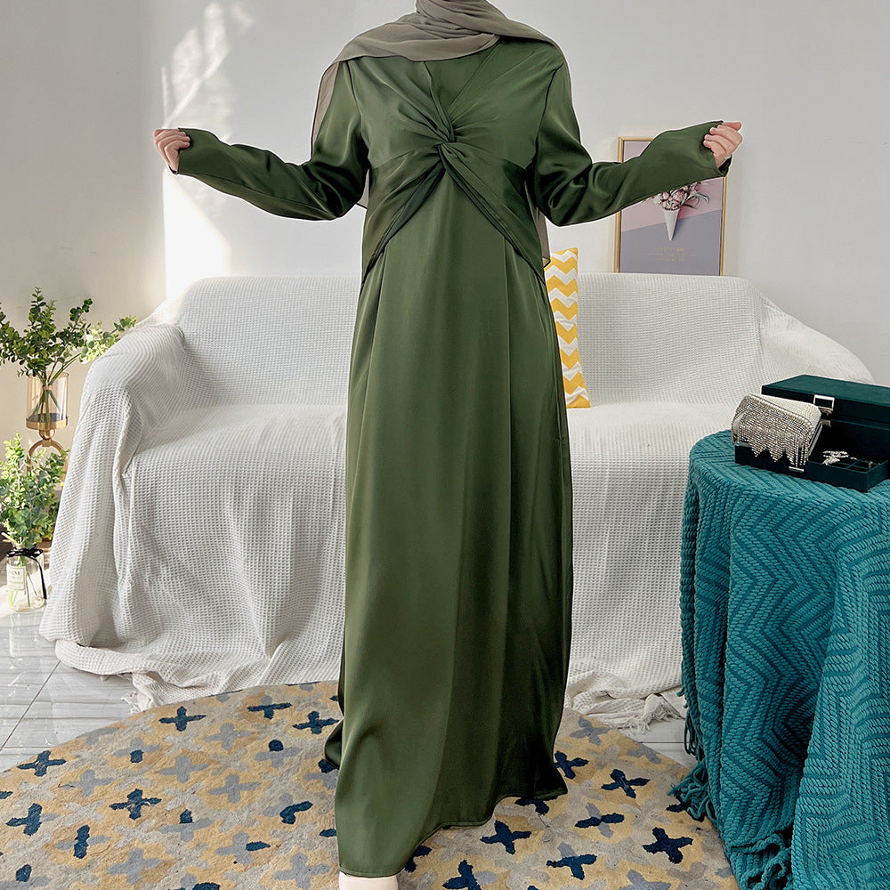 Solid Color Bowknot Sress 3 Piece Set