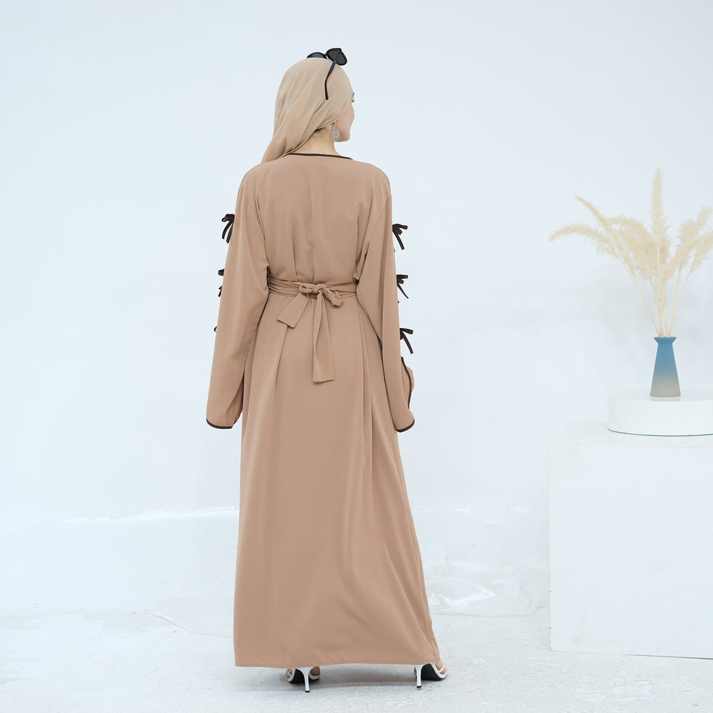 Bow Sleeve Abaya Set