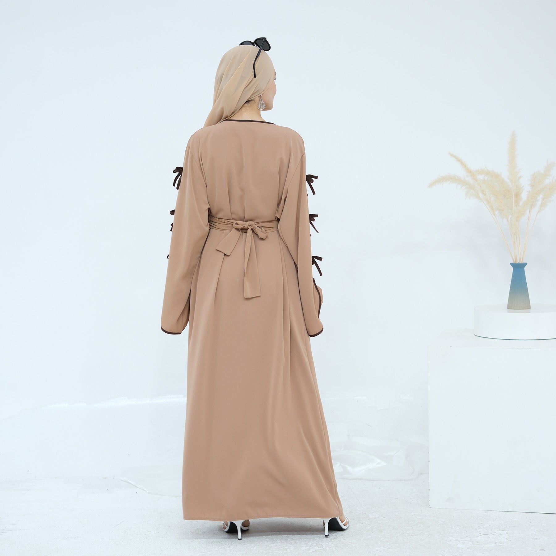 Bow Sleeve Abaya Set