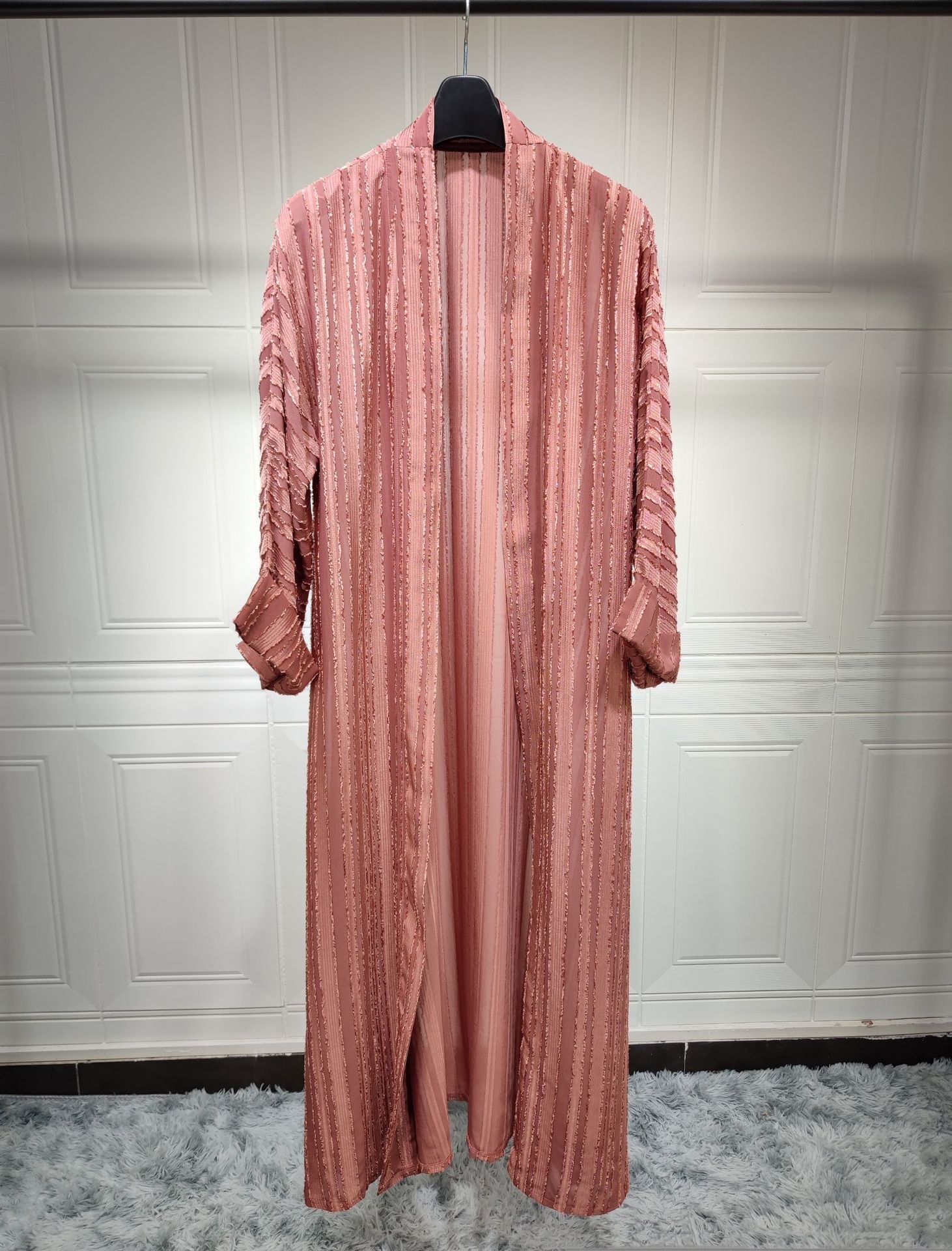 Striped Splicing Abaya