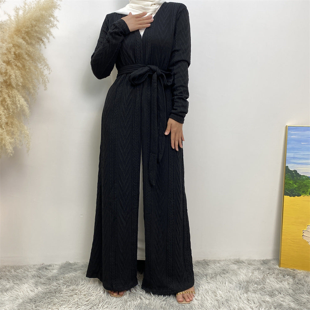 Autumn/Winter Knitted Pocket Abaya