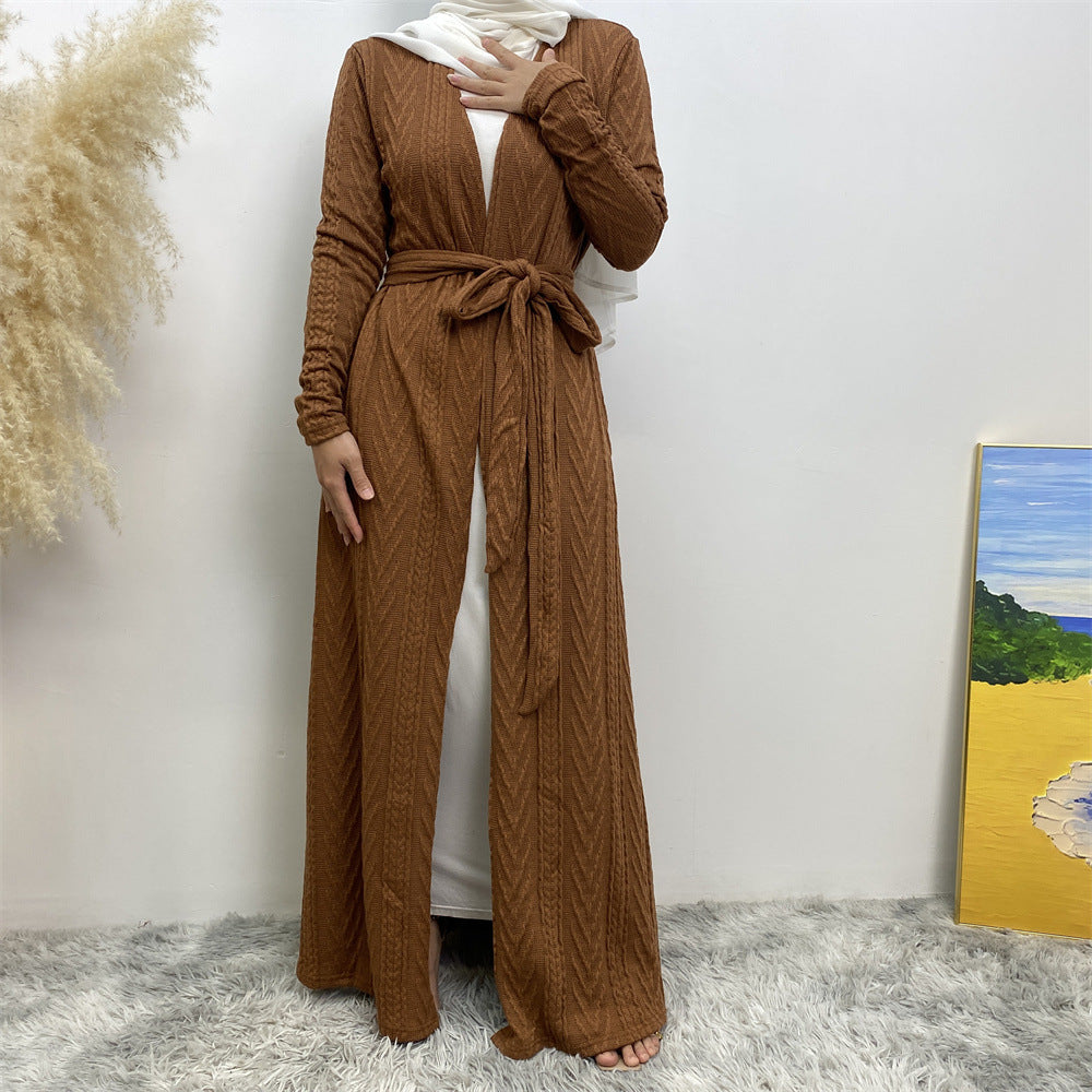 Autumn/Winter Knitted Pocket Abaya