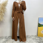Autumn/Winter Knitted Pocket Abaya