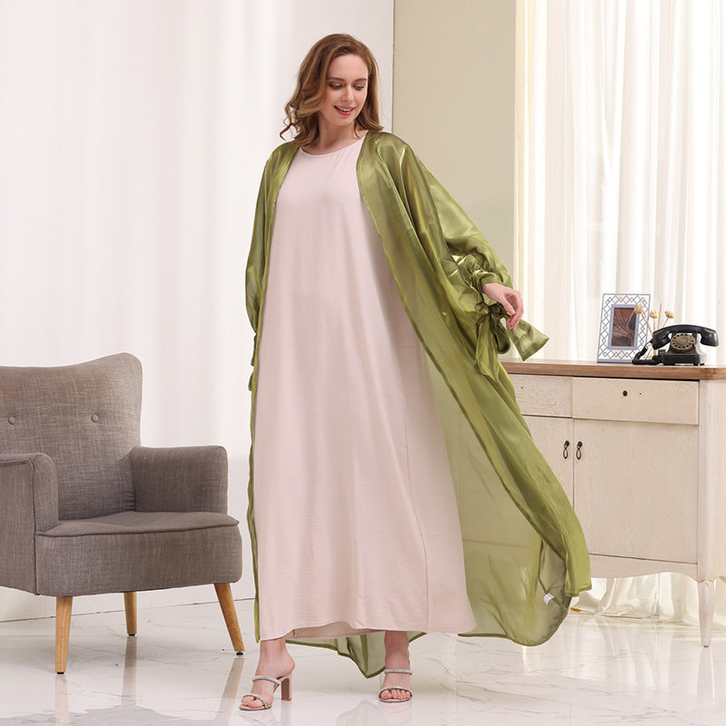 Puff Sleeve Cardigan Abayas