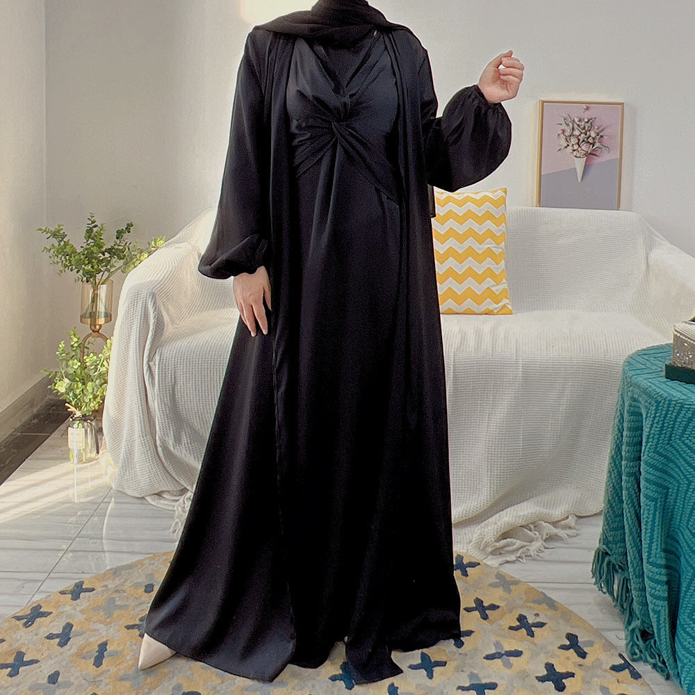 Solid Color Bowknot Sress 3 Piece Set