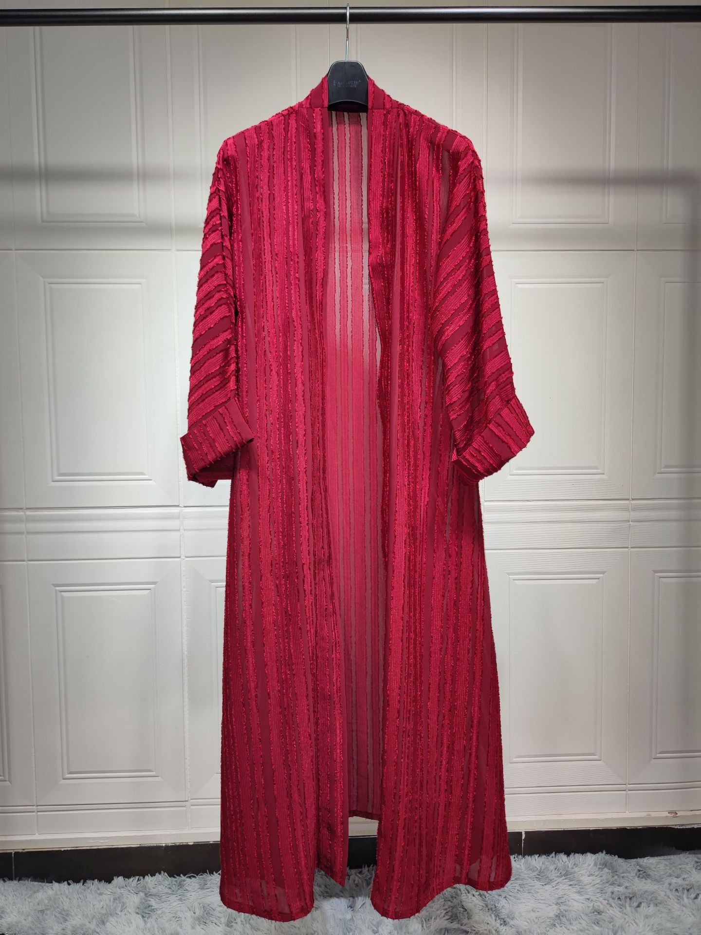 Striped Splicing Abaya