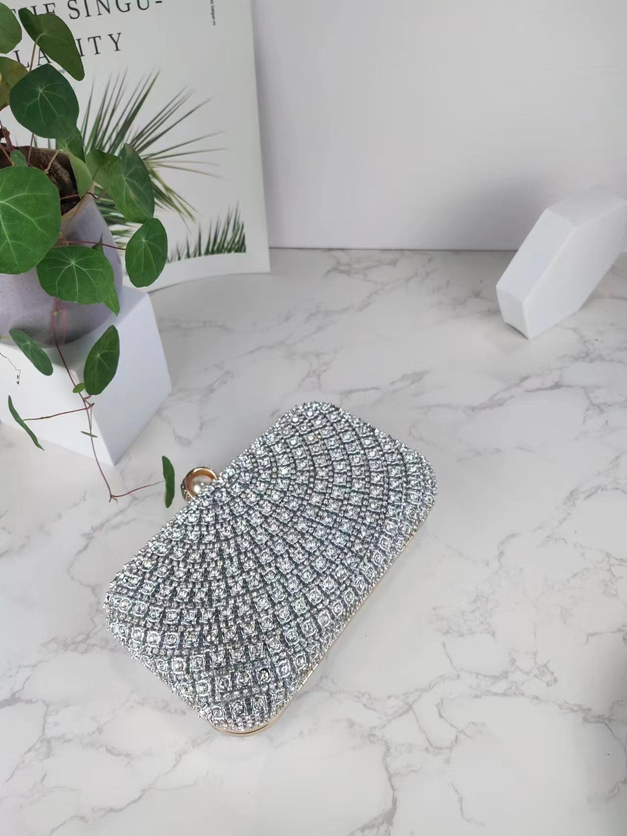 Beading Rhinestones Vintage Handbag