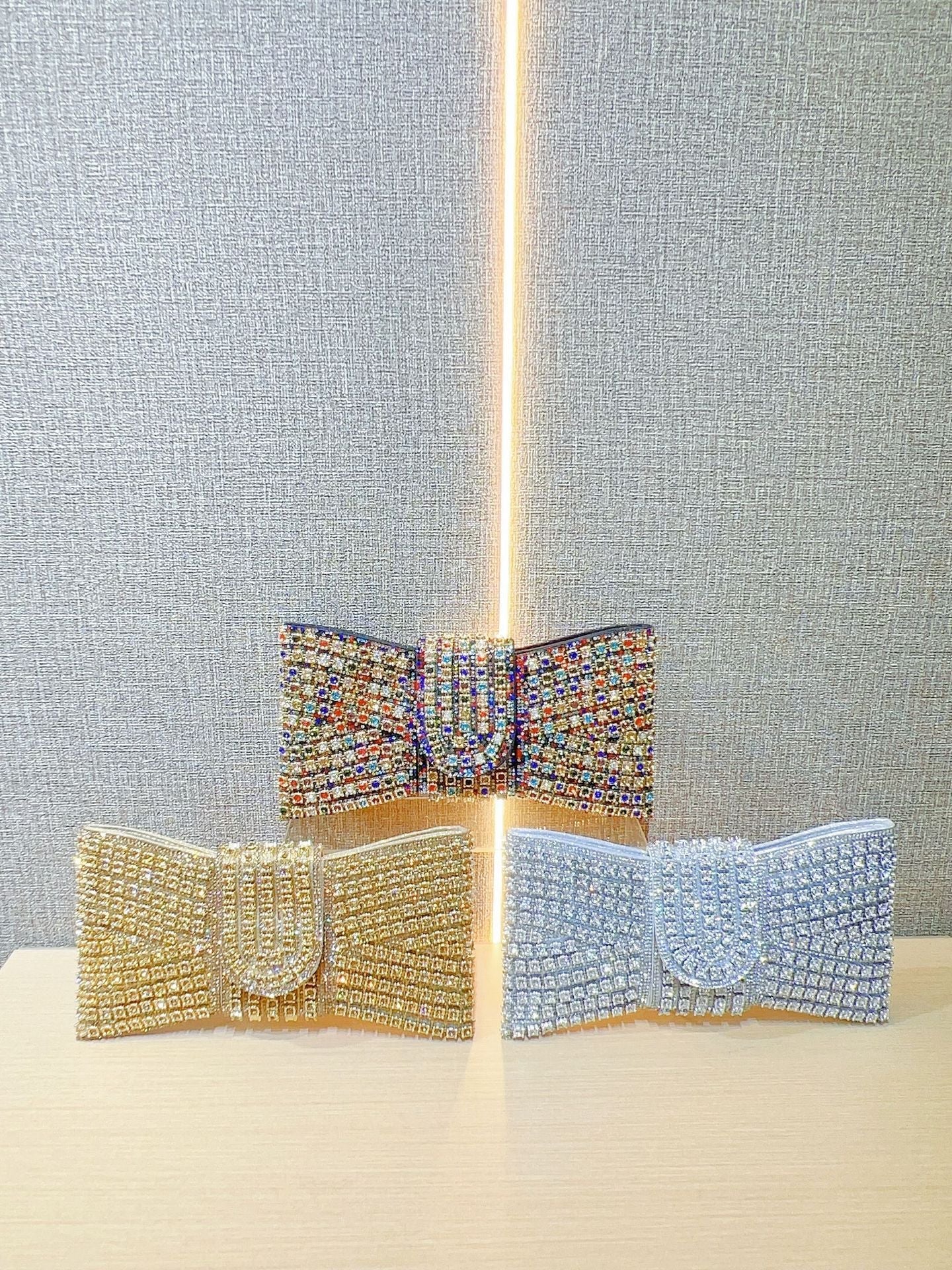 Rhinestone Bowknot Elegant Handbag