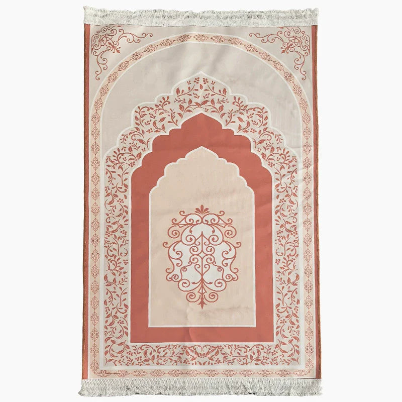 Ramadan Suede Prayer Rug with Storage Bag AZ-03
