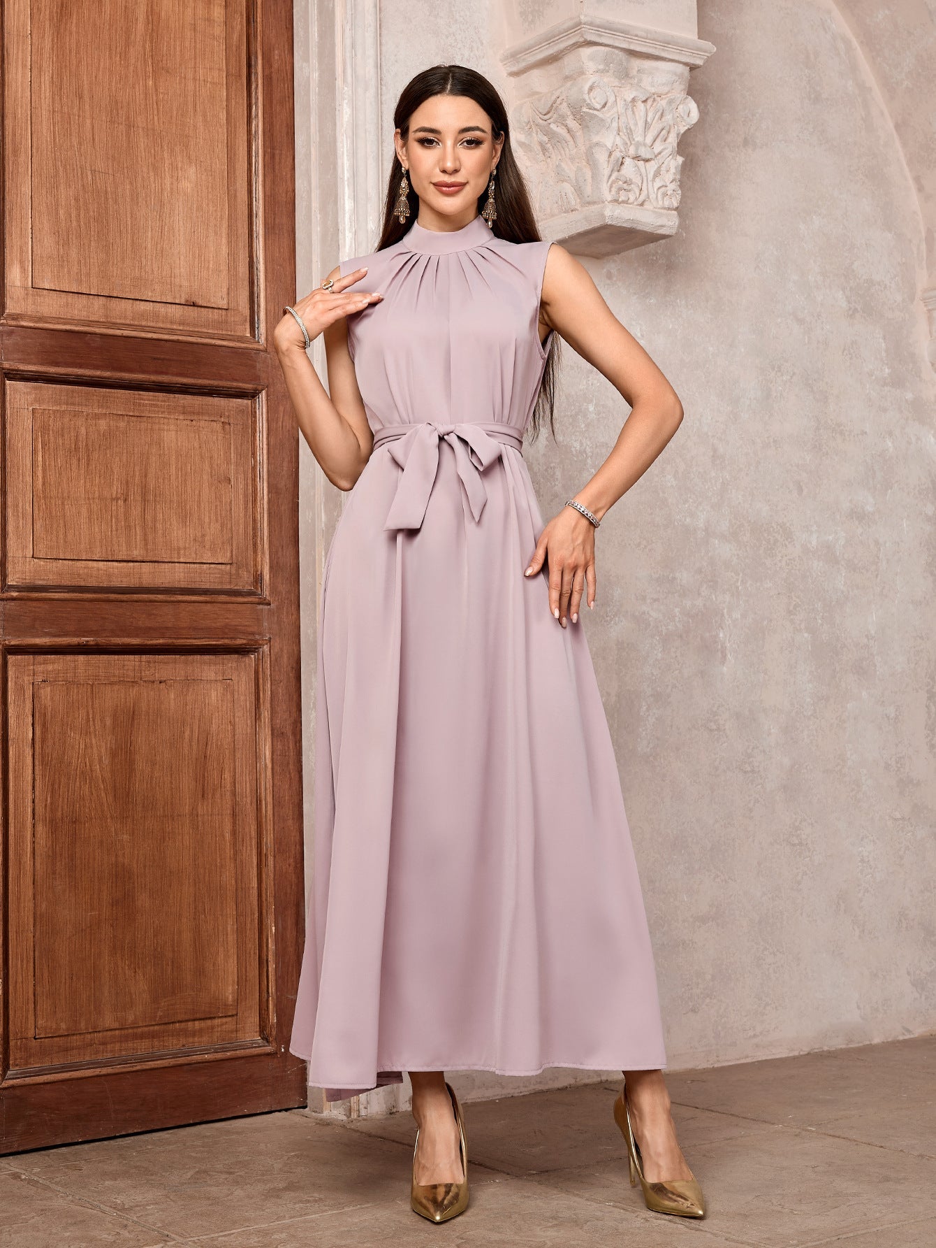 Embroidered Bat Sleeve Cardigan Abaya