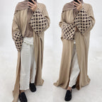 Leaf Grid Abaya