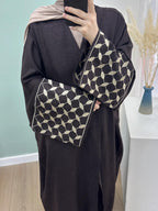 Leaf Grid Abaya