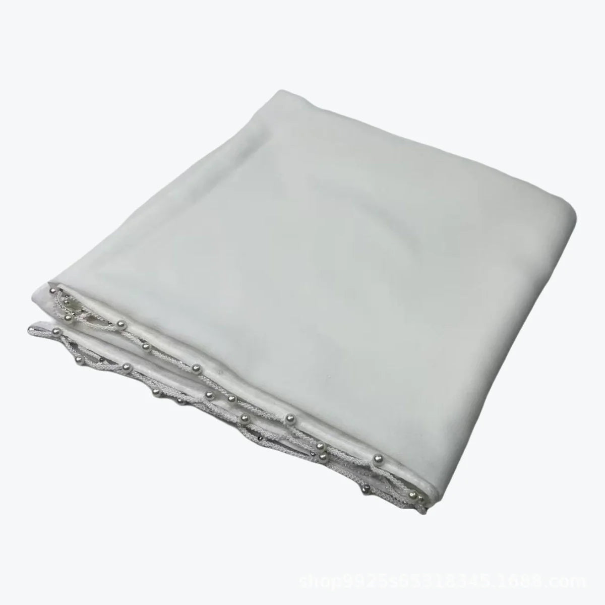 Solid Color Wave Edge Hijab