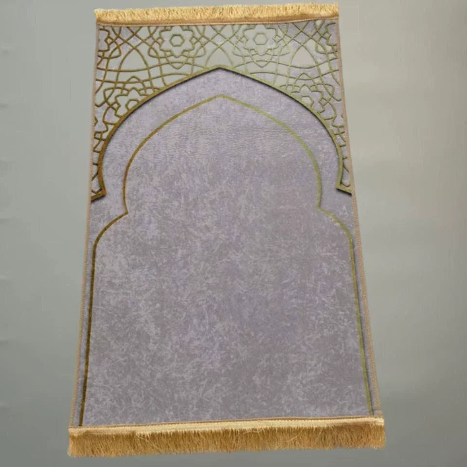 Ramadan Alien Prayer Rug - Grey