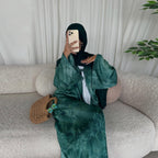 Chic Tie-Dye Cardigan Abaya