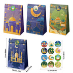 Ramadan Paper Bags with Stickers 12 Pcs S659