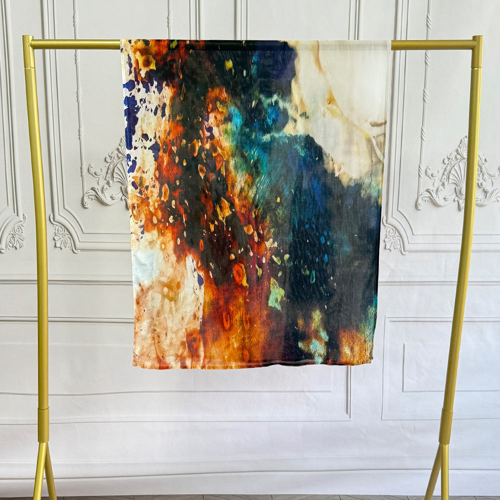 Watercolor Printed Hijab