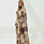 Fashion Printed Abaya with Hijab