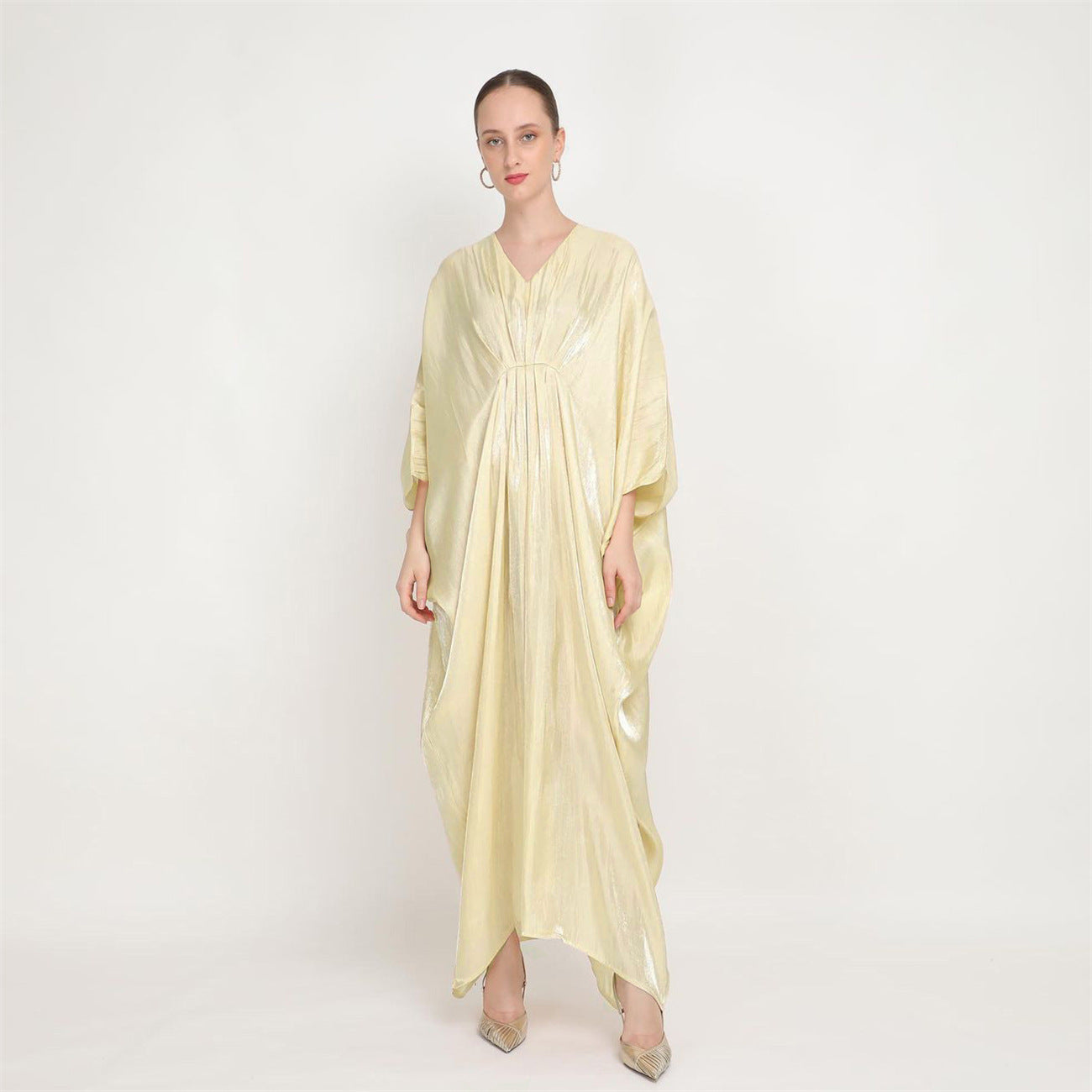 Women Caftan V Neck Abaya