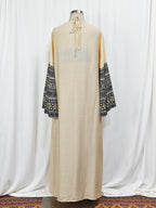 Printed Cardigan Halter Top 2PCS Abaya