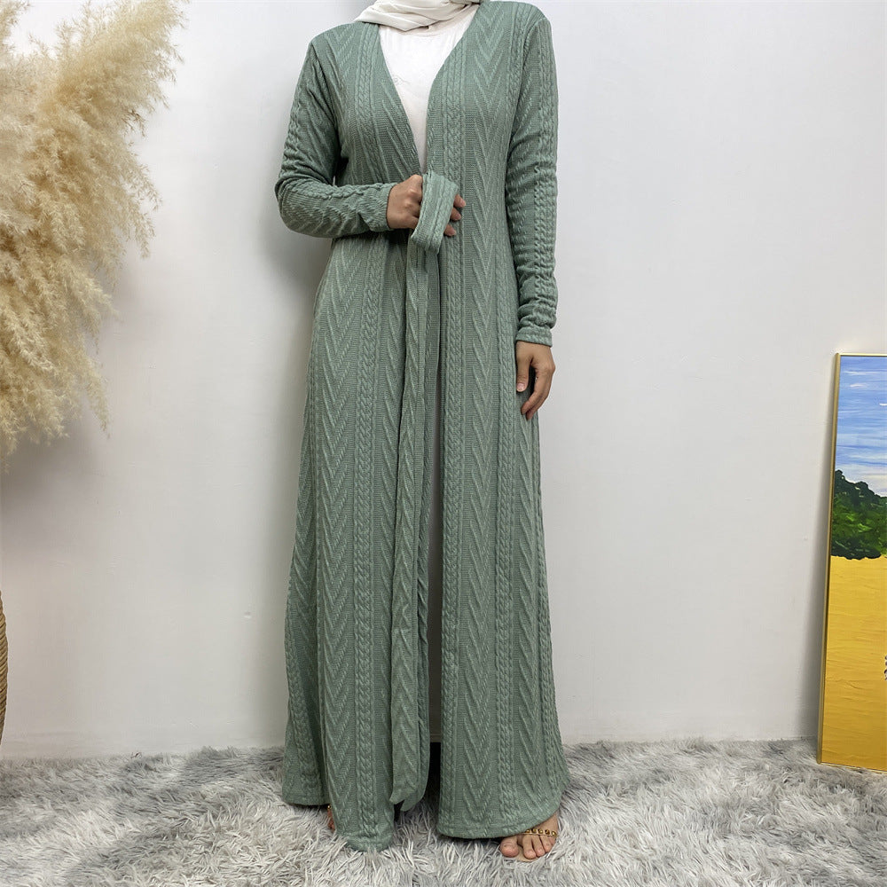 Autumn/Winter Knitted Pocket Abaya